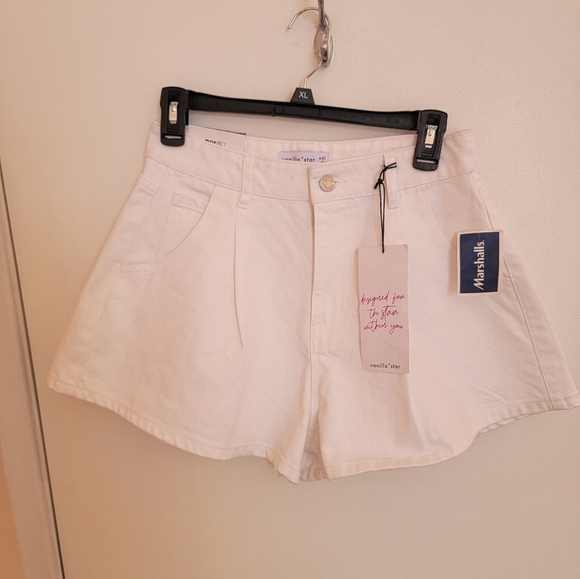 Vanilla Star High Rise Skirty Short Denim Juniors Size 5 fairycore Angelcore Y2K - Picture 1 of 10